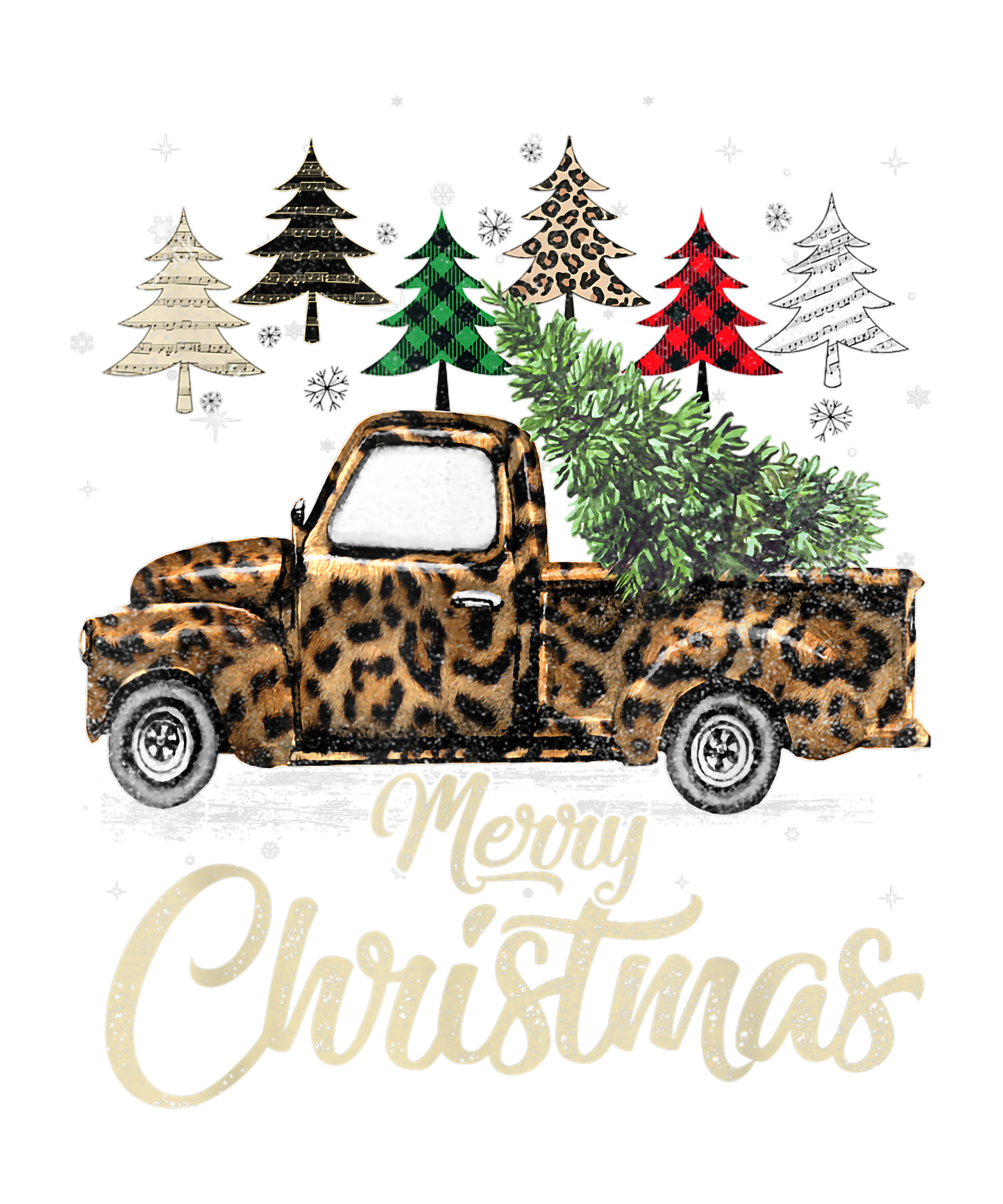 Leopard Christmas Truck