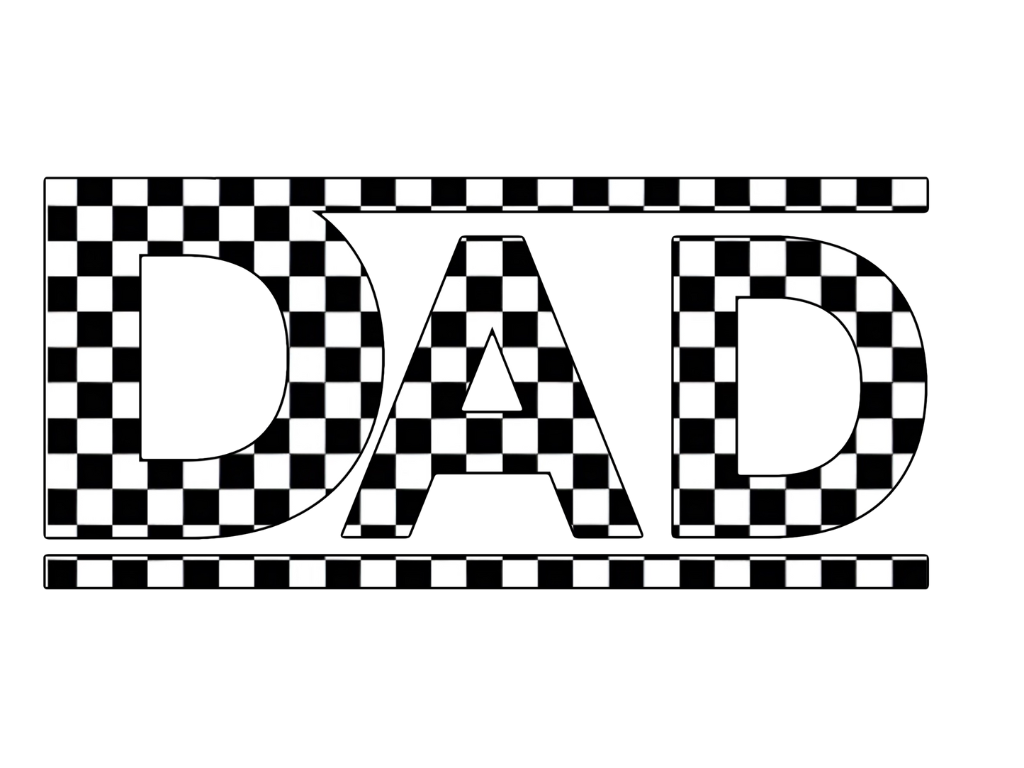 Dad Checkered Flag