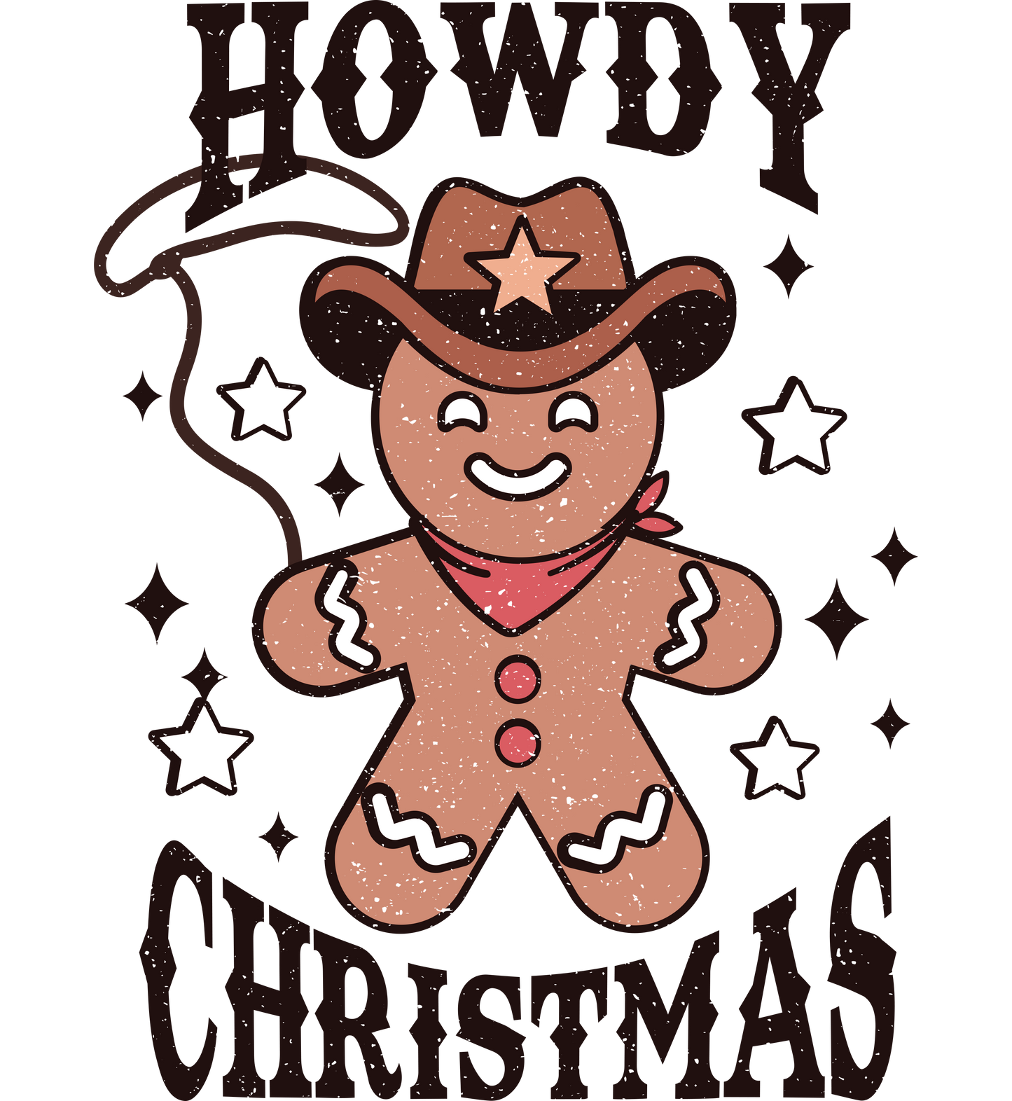 Howdy Gingerbread Glitter
