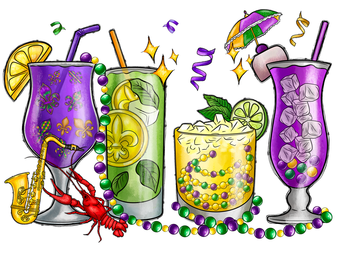 Mardi Gras Drinks
