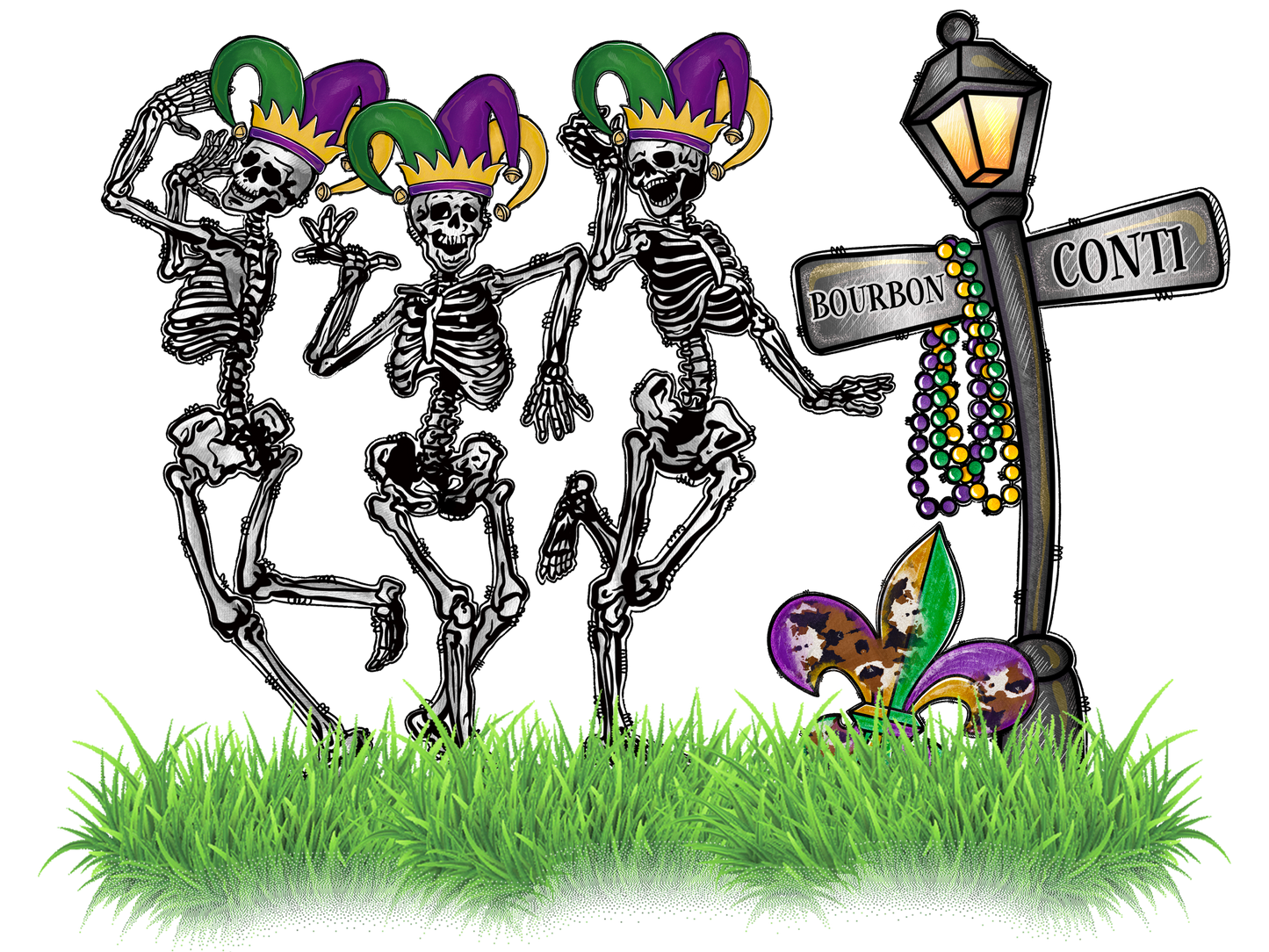 Mardi Gras Skeleton