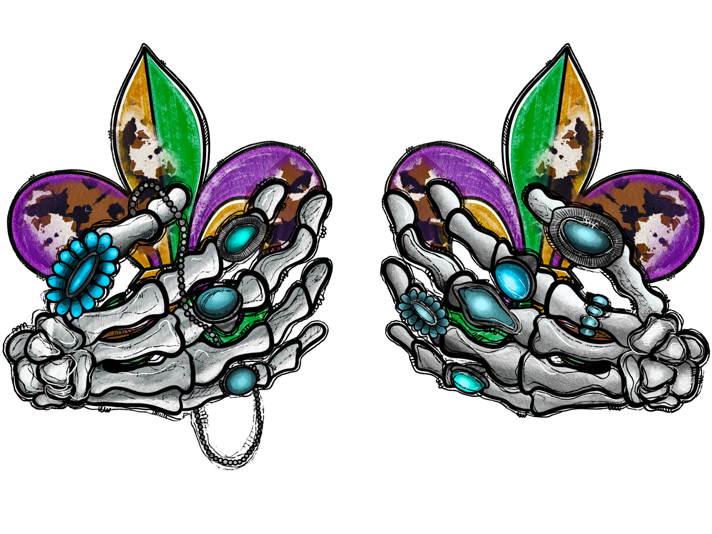 Mardi Gras skeleton