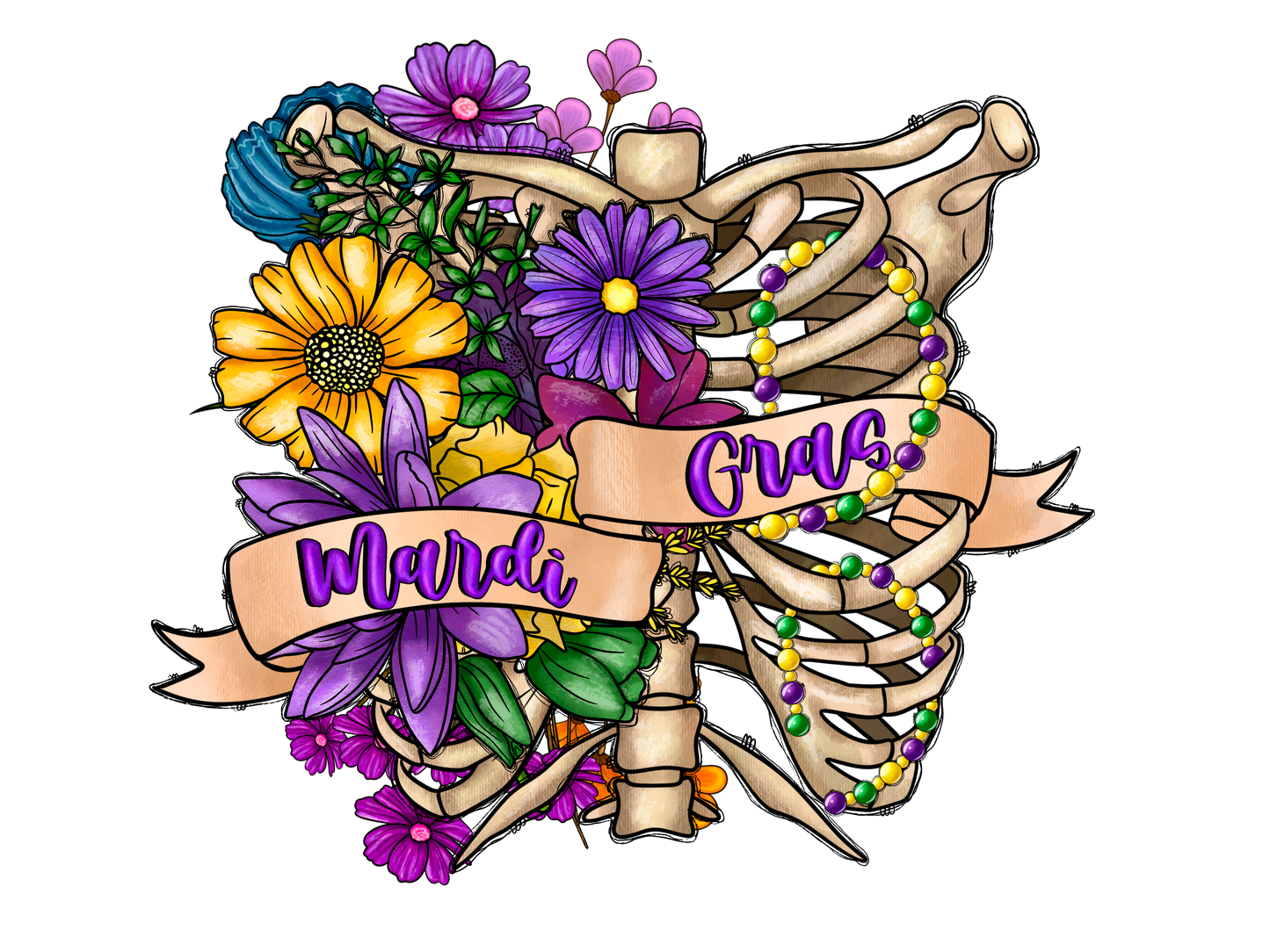 Mardi Gras skeleton