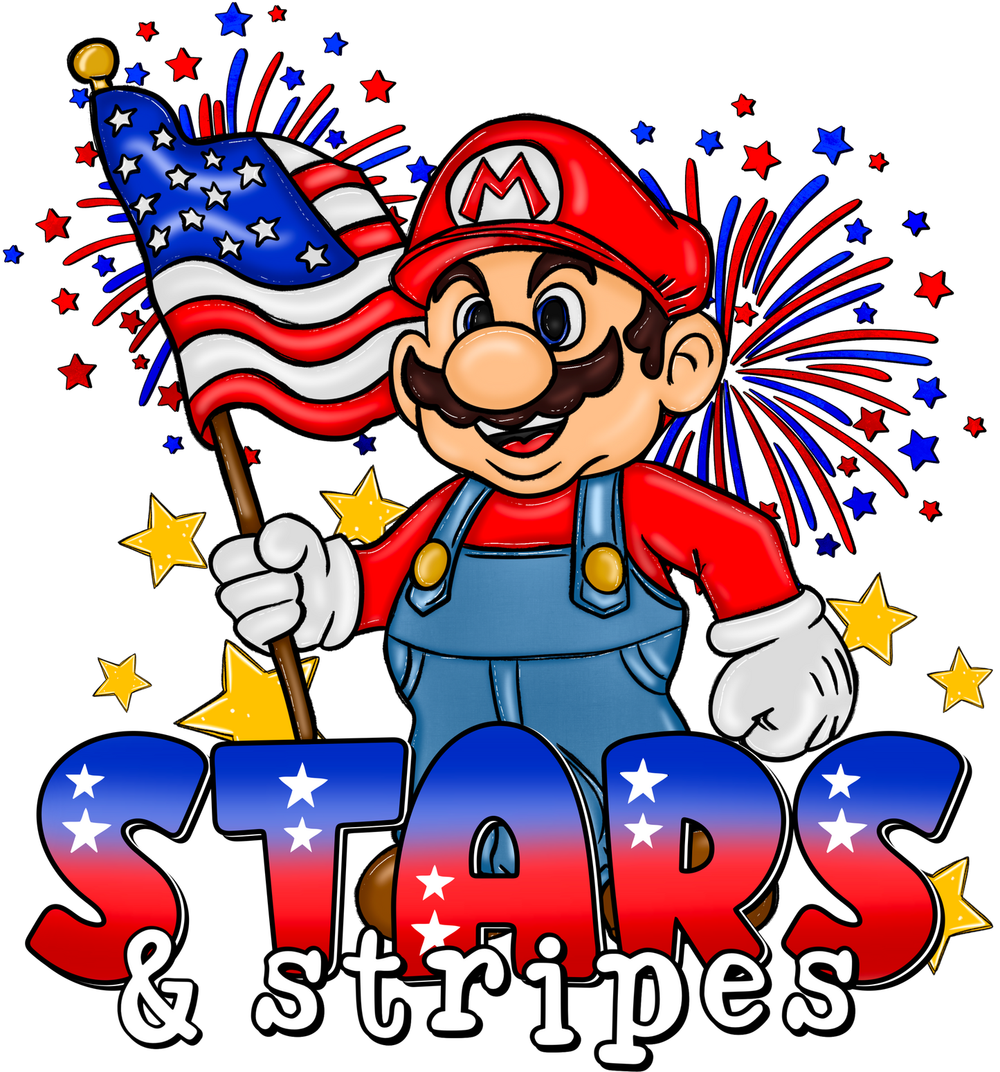 Mario- Stars and Stripes