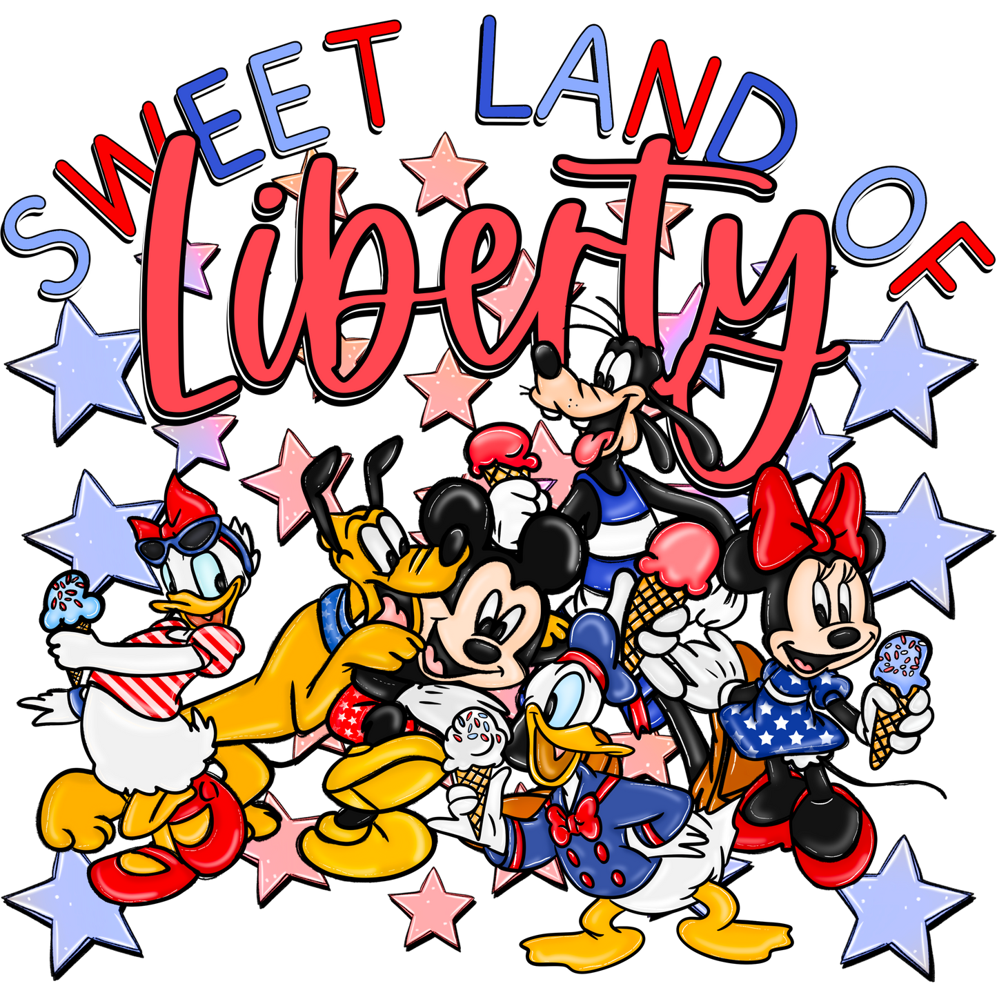 Mickey and Gang-Sweet Land of Liberty