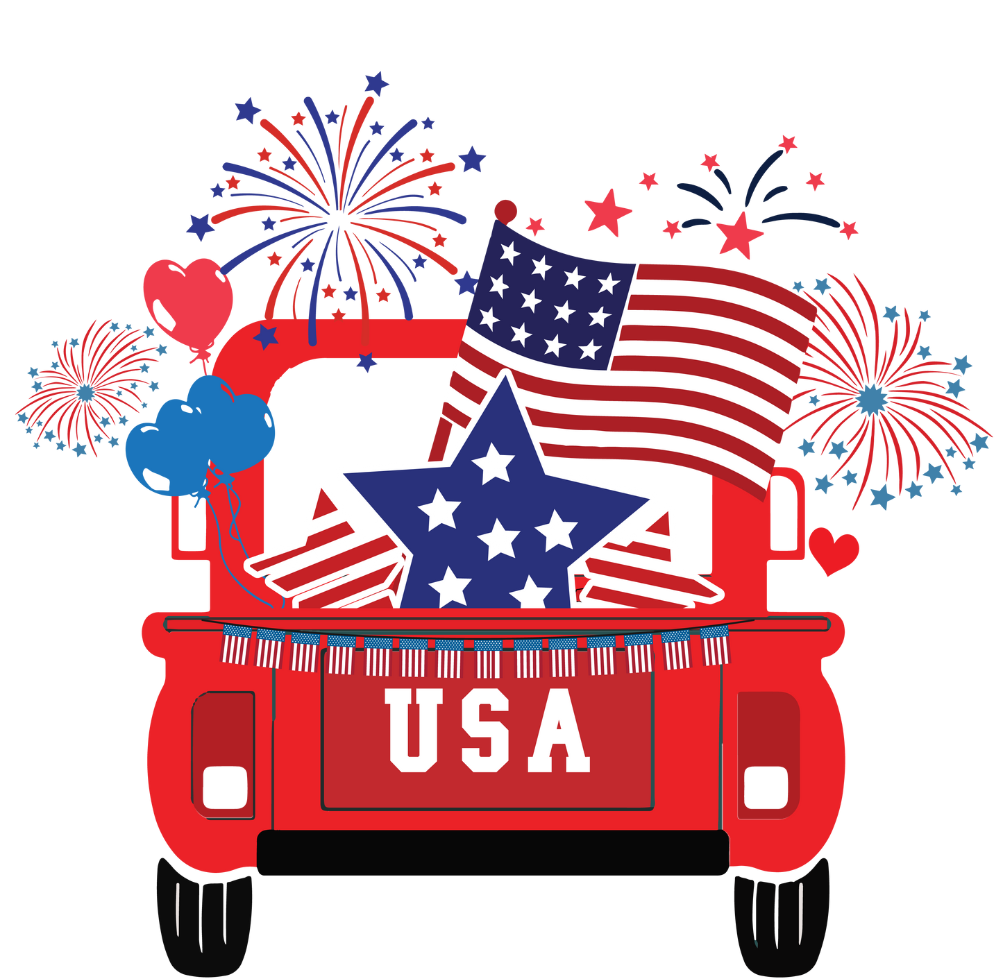 USA- Red Truck