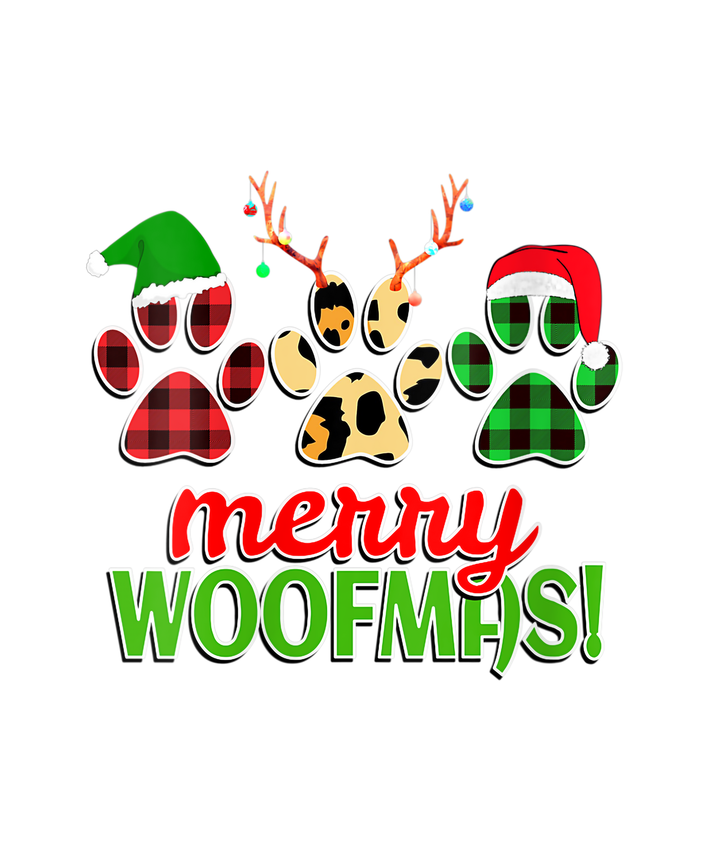 Merry Woofmas Dog Paws