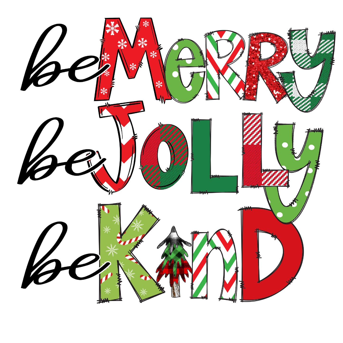 Merry Be Jolly& Kind