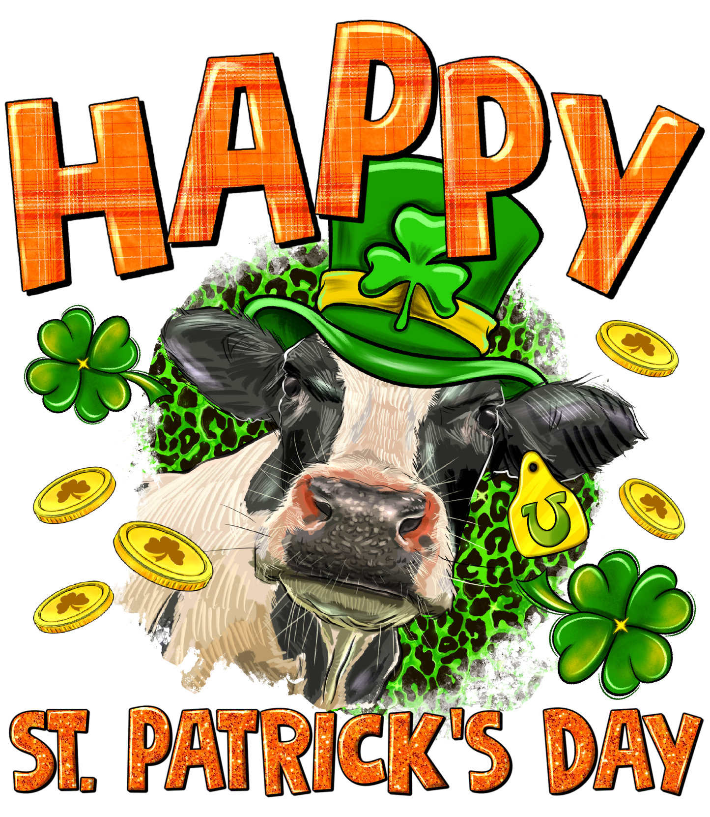 Happy St. Patrick's Day Cow