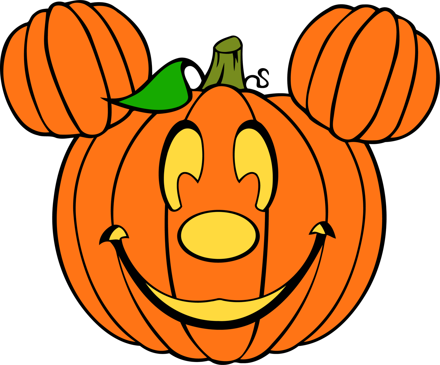 Mickey Head Pumpkin