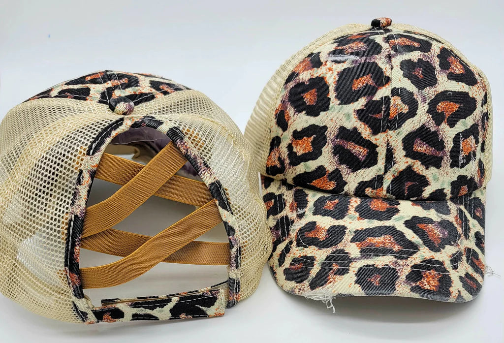Women's Criss Cross Ponytail Hats