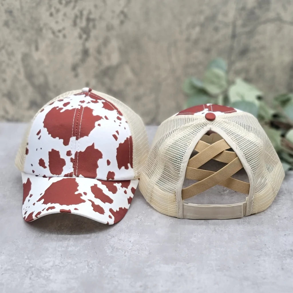 Women's Criss Cross Ponytail Hats