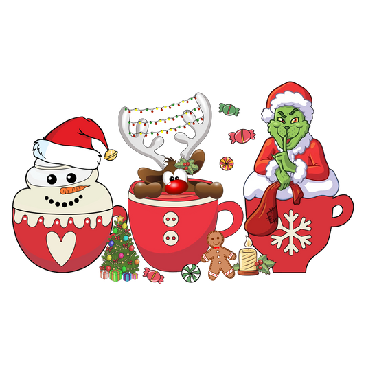 Grinch & Snow man Coffee