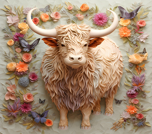 3D Highland Cow