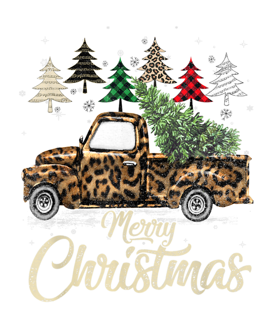 Leopard Christmas Truck