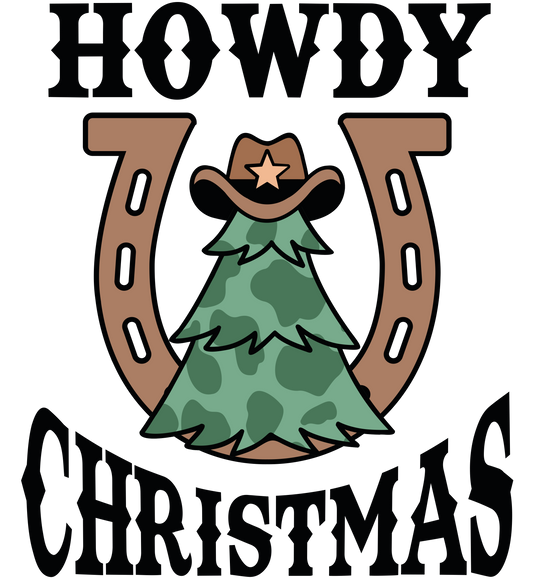 Howdy Christmas Horeshoe
