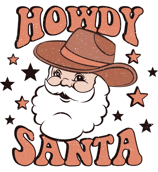 Howdy Santa Glitter
