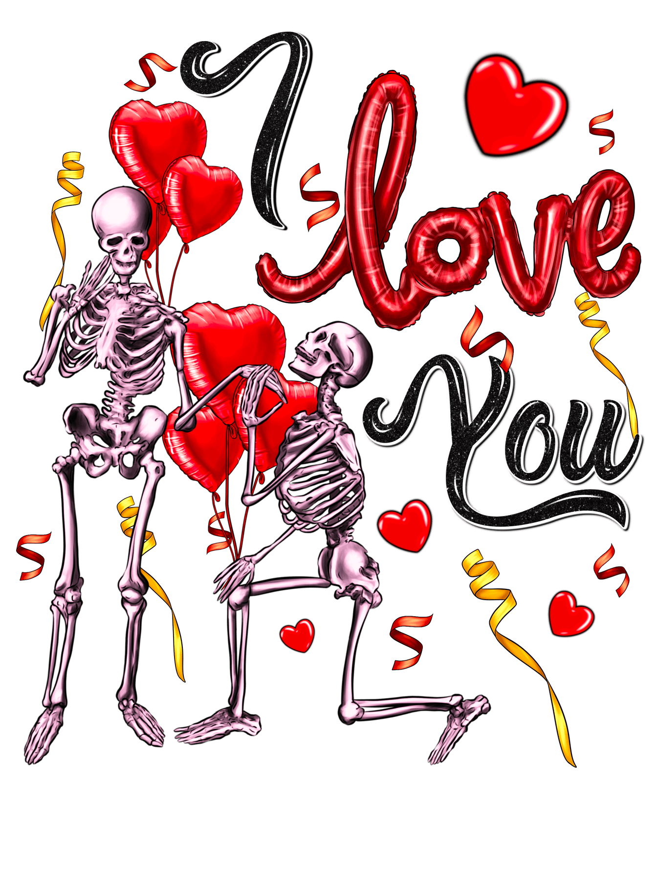 Love You Skull Hammertimes Custom Designs