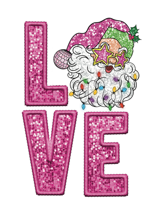 Love Sequin Santa