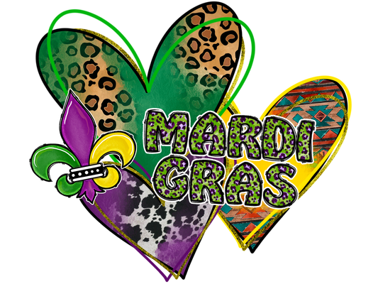 Mardi Gras Heart