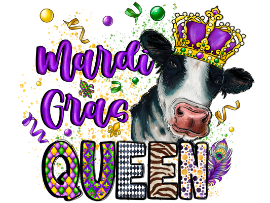Mardi Gras Queen Cow