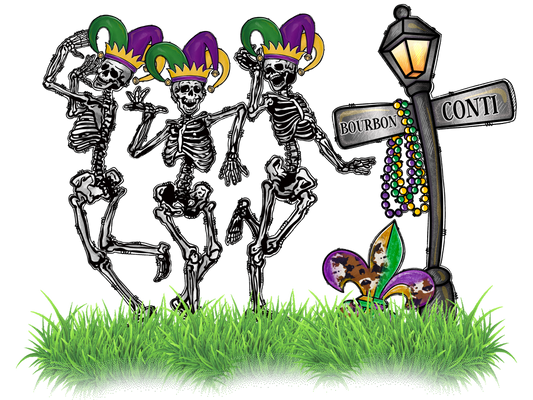 Mardi Gras Skeleton