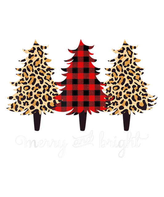 Christmas Trees Leopard & Buffalo Plaid