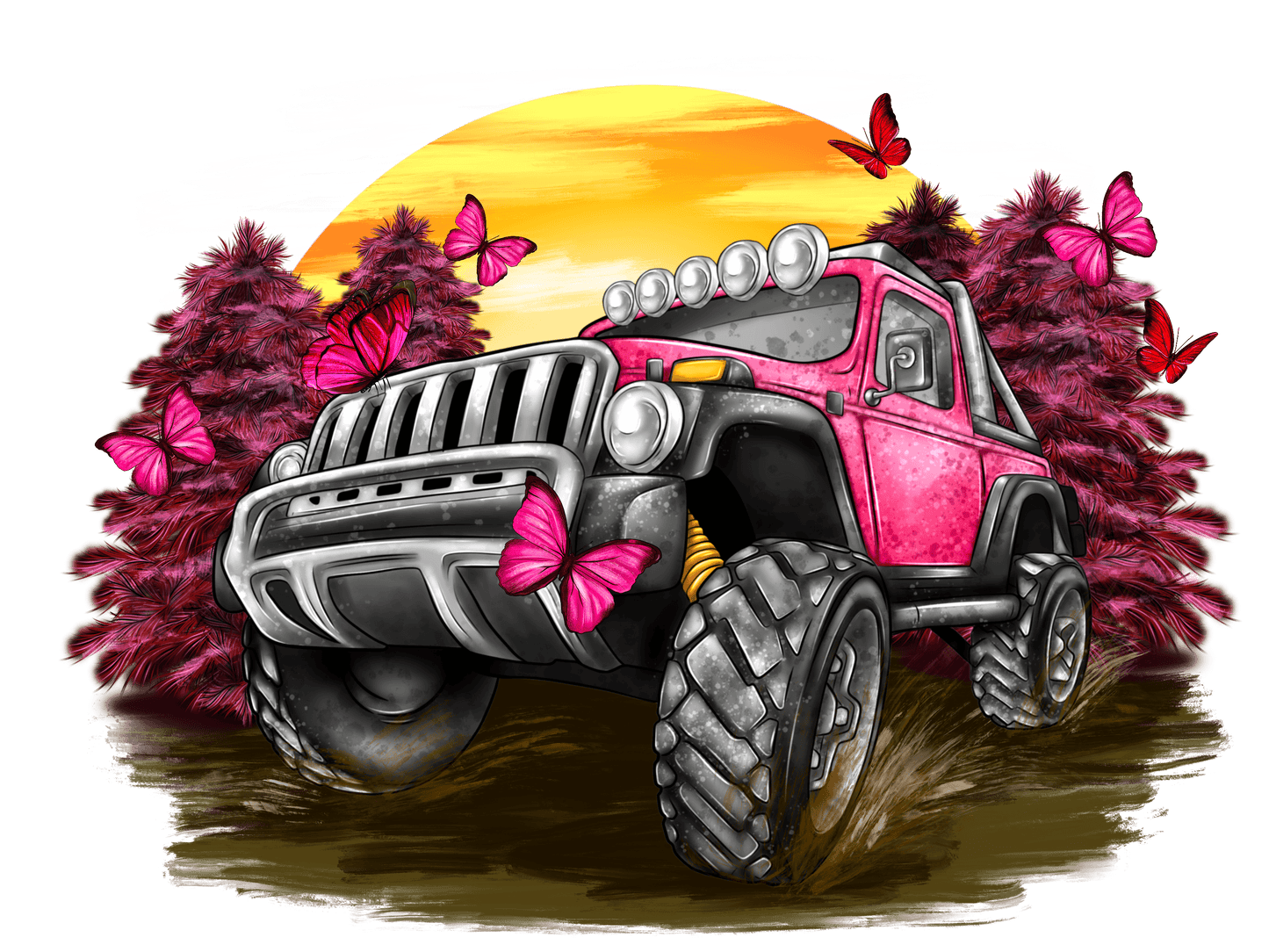 Pink Jeep