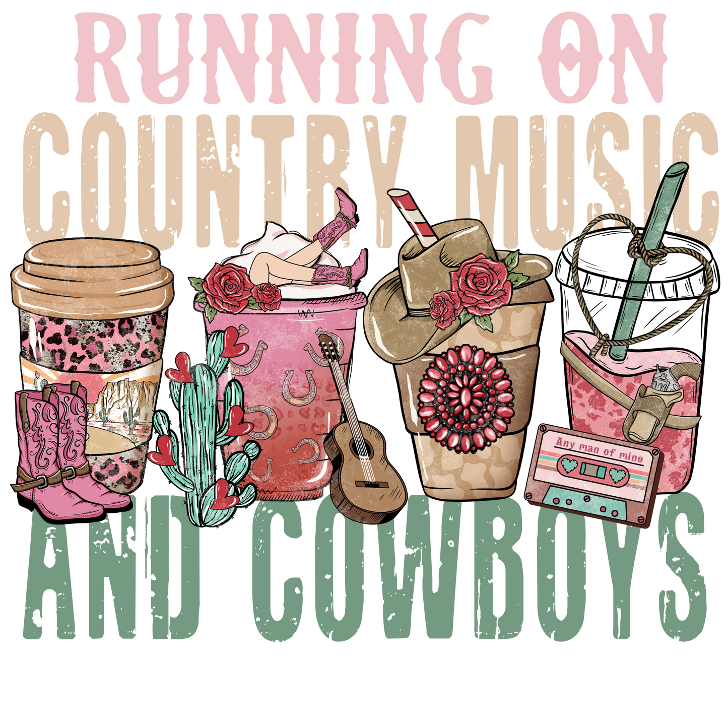 Running On Country music and Cowboys