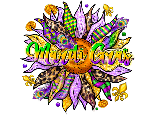 Mardi Gras Sunflower