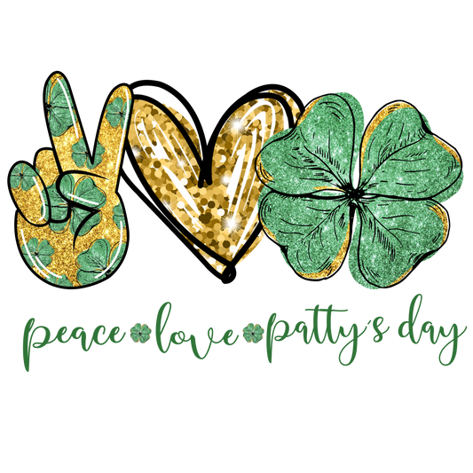 Peace Love Pattys Day