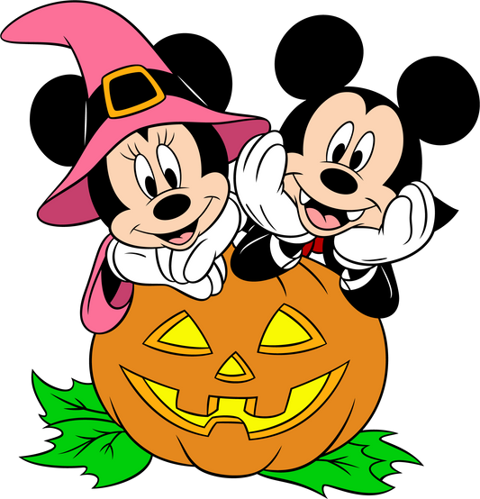 Mickey and Minnie Pumpkin